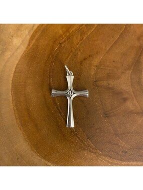 RETIRED James Avery Serenity Cross Pendant, Sterling Silver